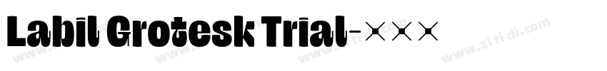 Labil Grotesk Trial字体转换 Labil Grotesk Trial字体转换